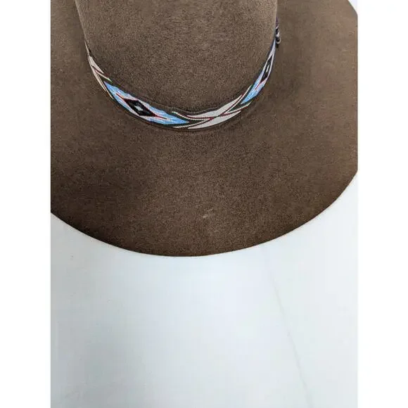 Women's Twister Pinch Front Felt Hat Brown Wool Size M NWT - Picture 10 of 10